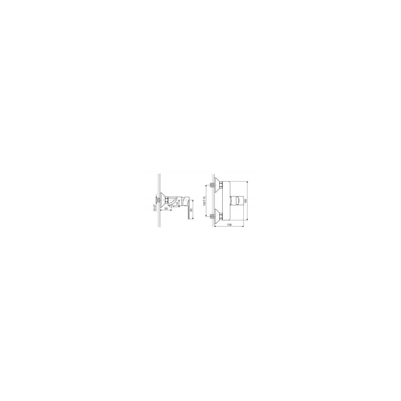 Bateria Prysznicowa Glad ARNL.1108CR Excellent