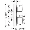 Bateria Ecostat S 15758000 Hansgrohe