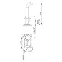 Bateria Umywalkowa AXEL QW180A Kohlman