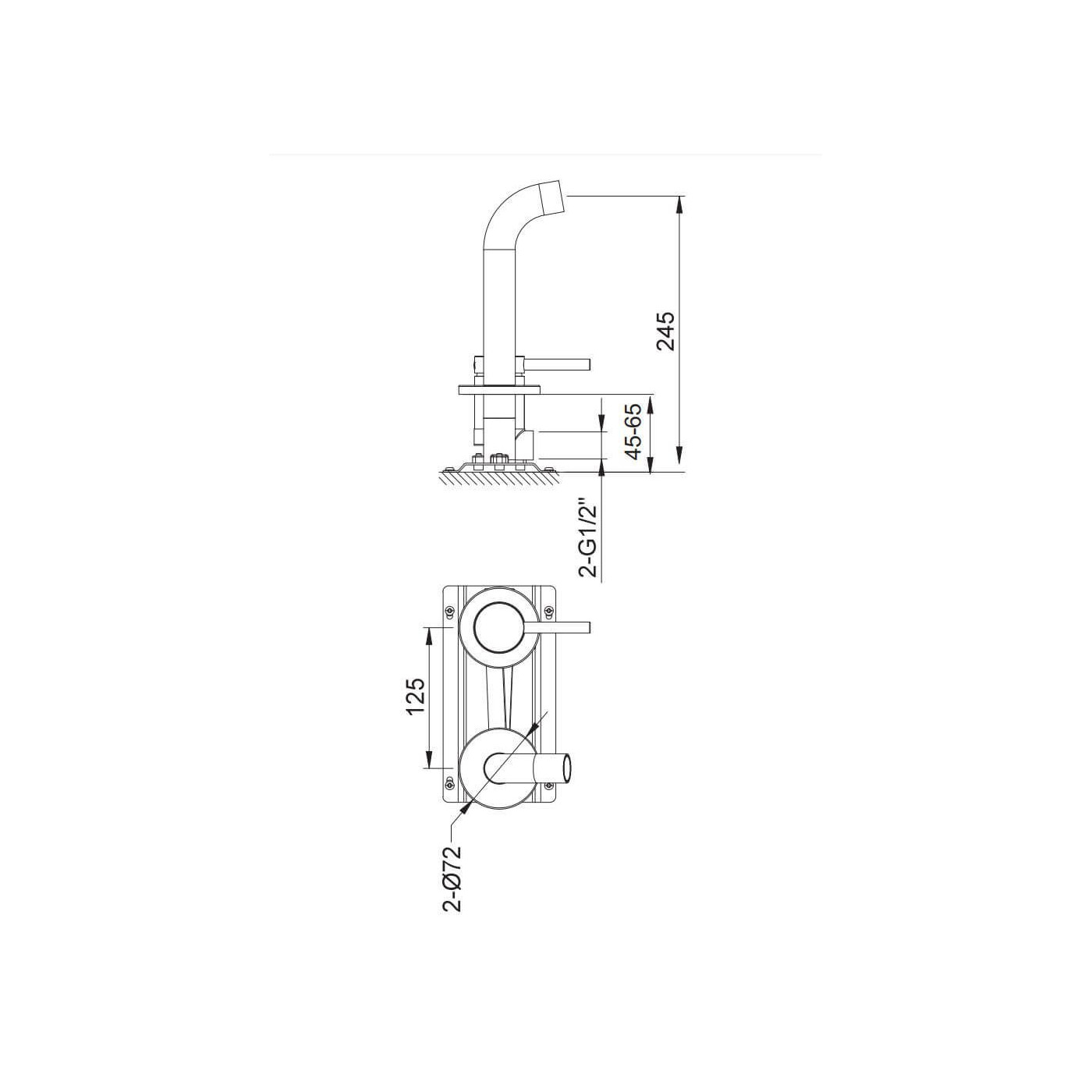 Bateria Umywalkowa AXEL QW180A Kohlman