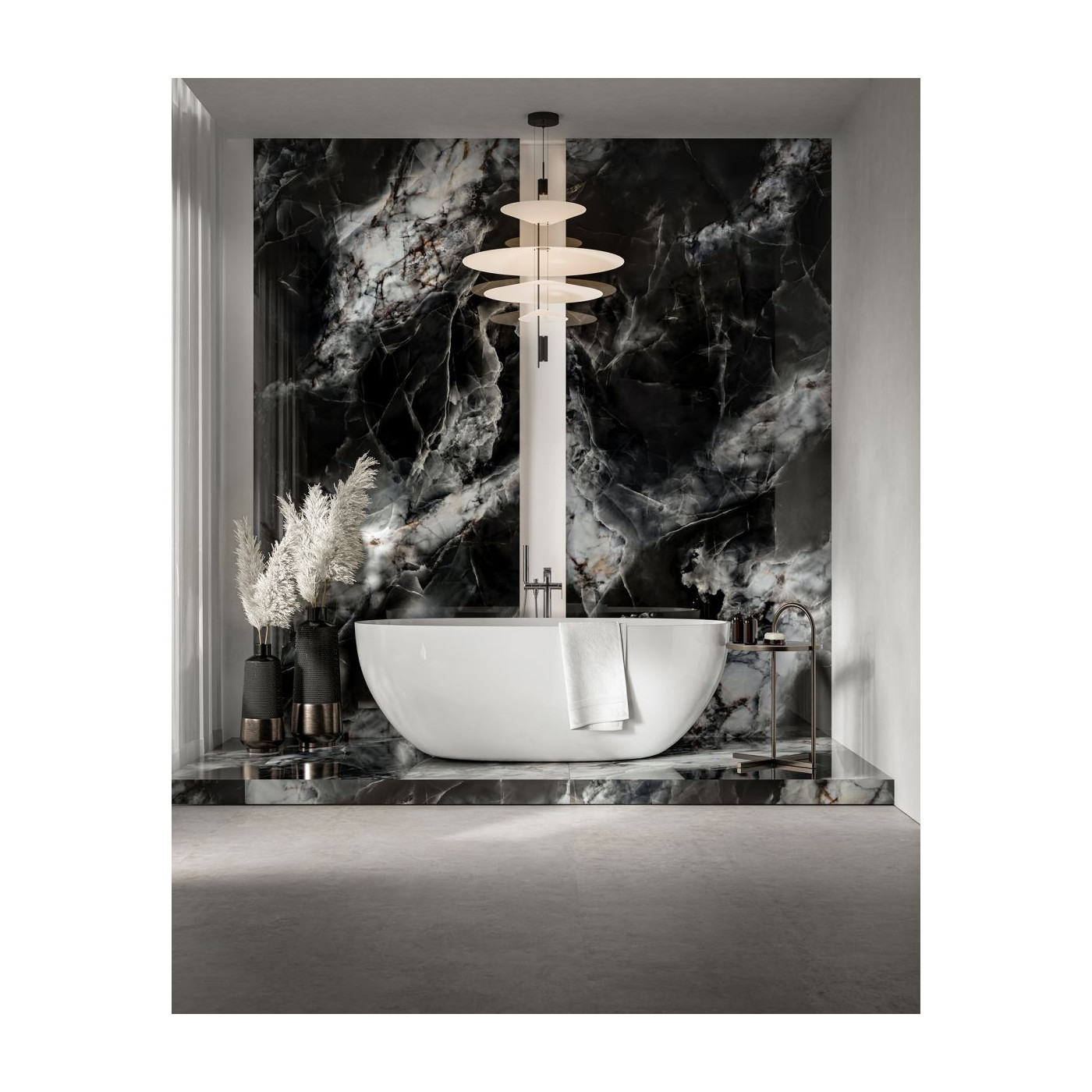 Płytka Podłogowa Calmness Black 119,7x119,7 Cerrad x La Mania Home