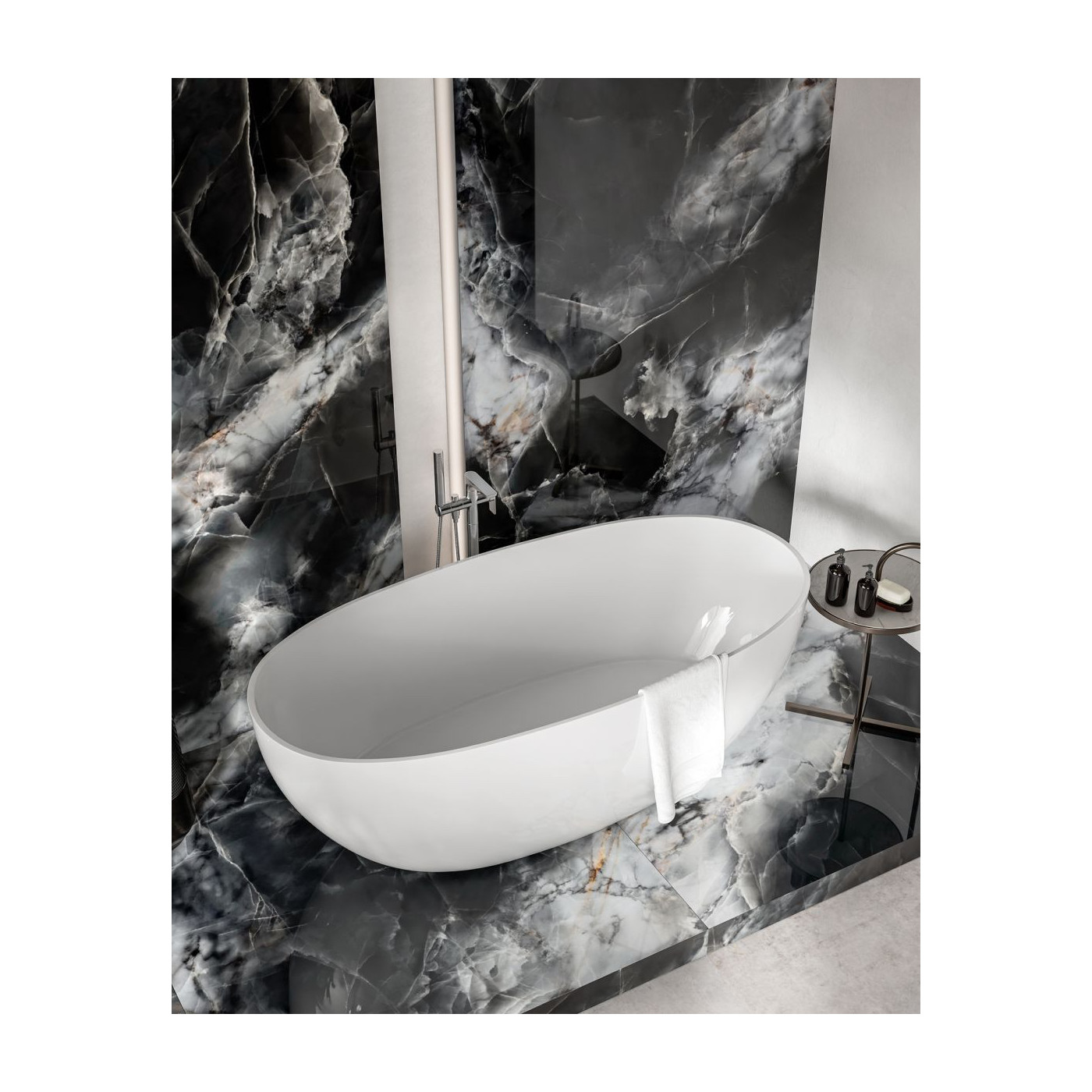 Płytka Podłogowa Calmness Black 119,7x119,7 Cerrad x La Mania Home