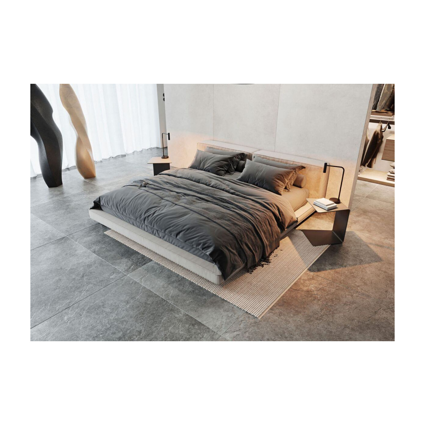 Płytka Tacoma Steel Mat 119,7x119,7 Cerrad