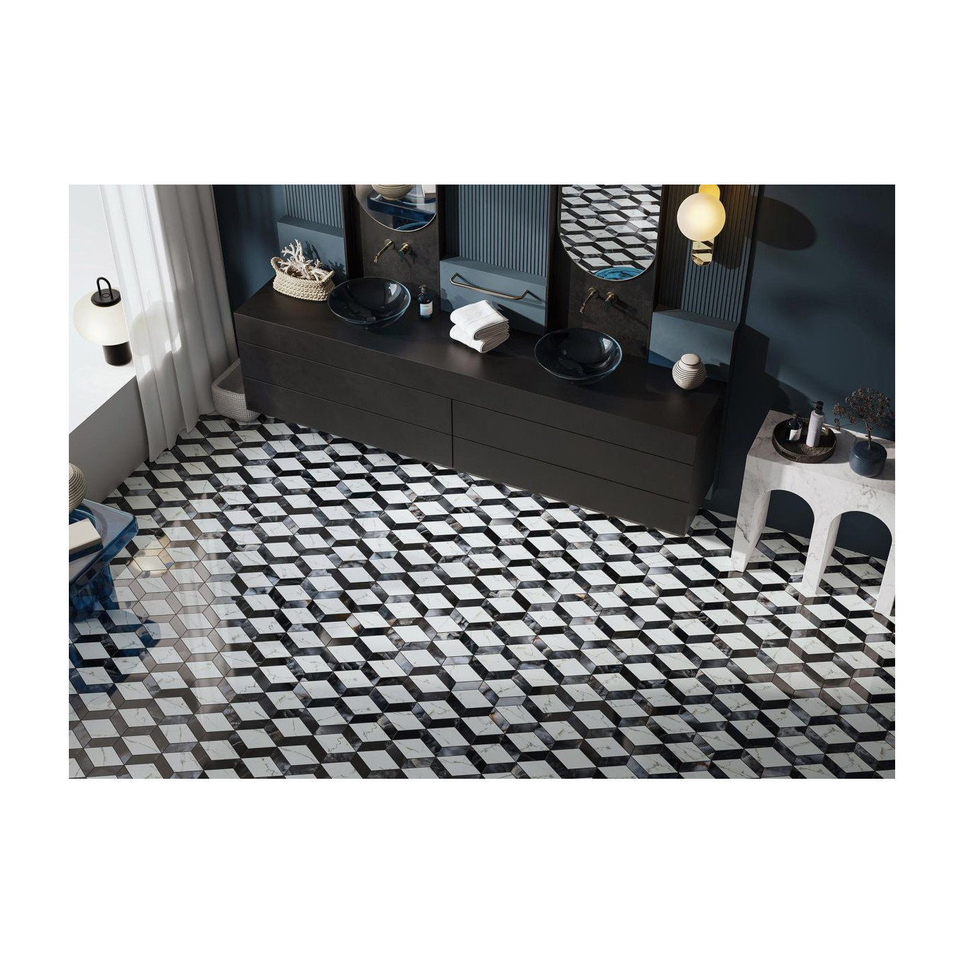 Mozaika Calmness Diamond Mix Poler 25,7x20,5 Cerrad x La Mania Home