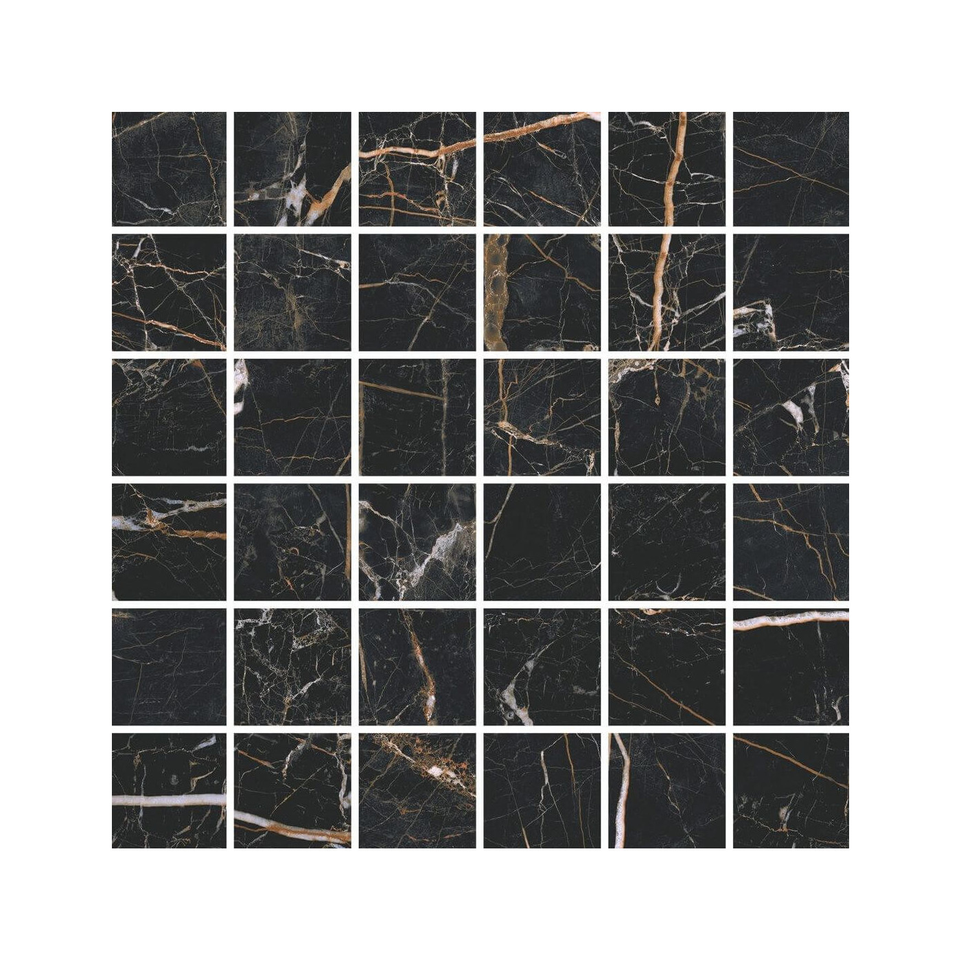 Mozaika Podłogowa Marquina Gold Polished Cerrad