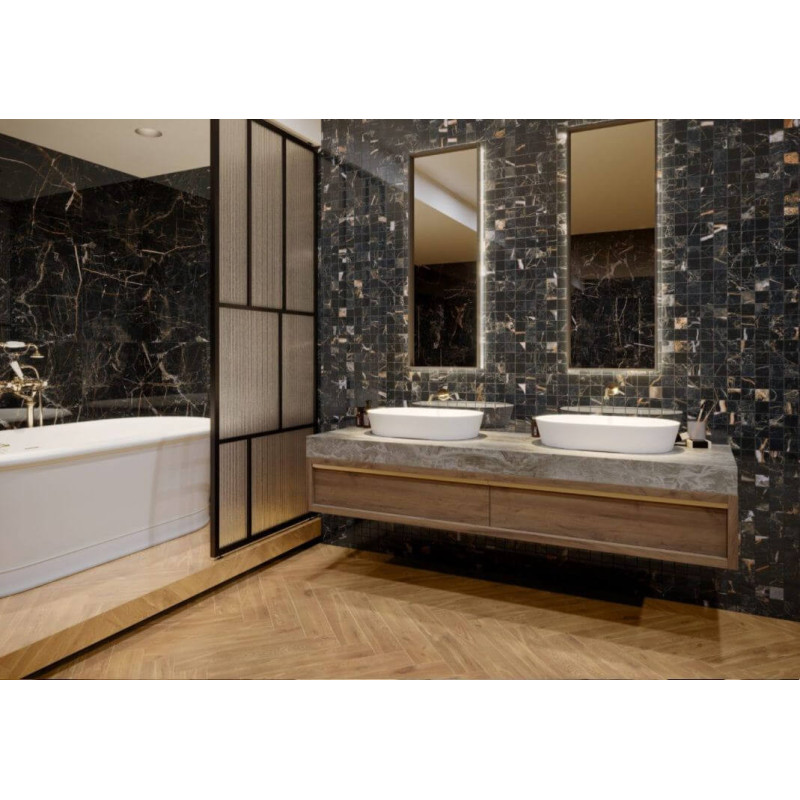 Mozaika Podłogowa Marquina Gold Polished Cerrad