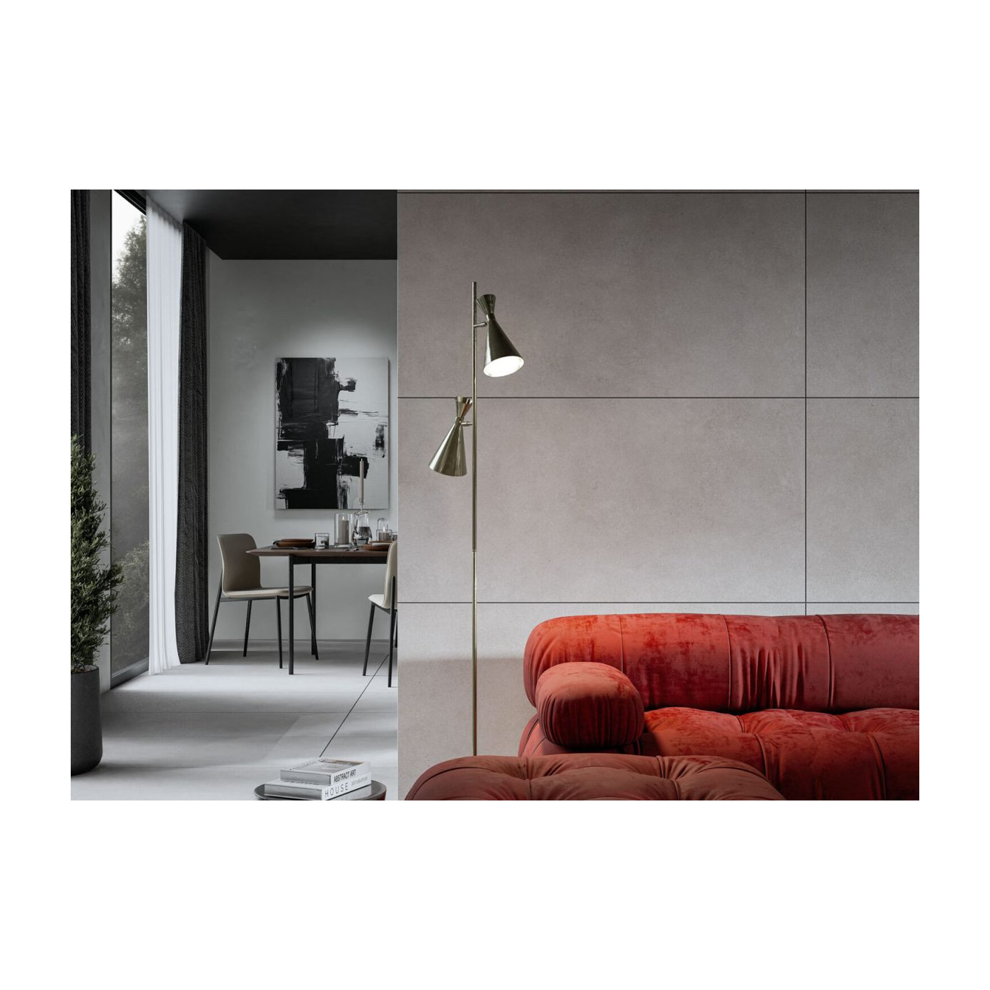 Płytka Podłogowa Modern Concrete Silver 119,7x59,7 Cerrad x La Mania Home