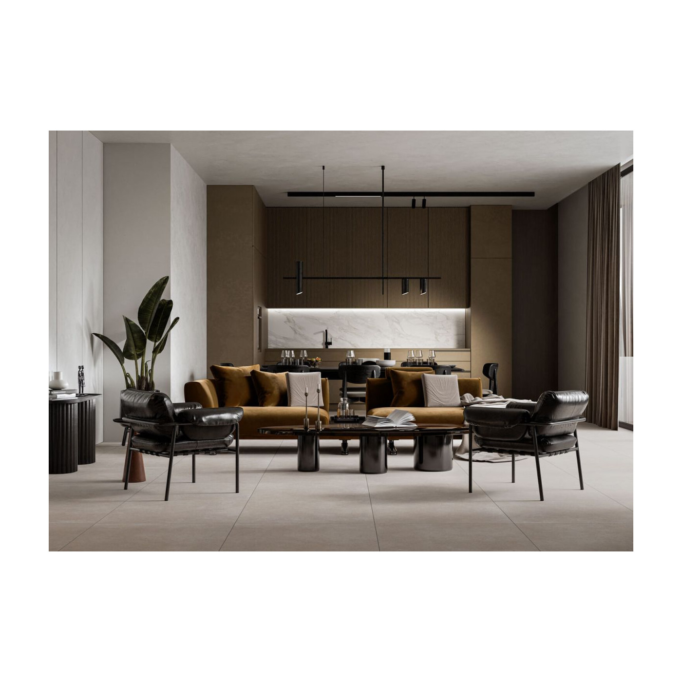 Płytka Podłogowa Modern Concrete Ivory 59,7x59,7 Cerrad x La Mania Home