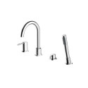 Bateria Wannowa 4-Otworowa Fly Z Boxem I Zestawem Prysznicowym Chrom 03033CHR Emporia