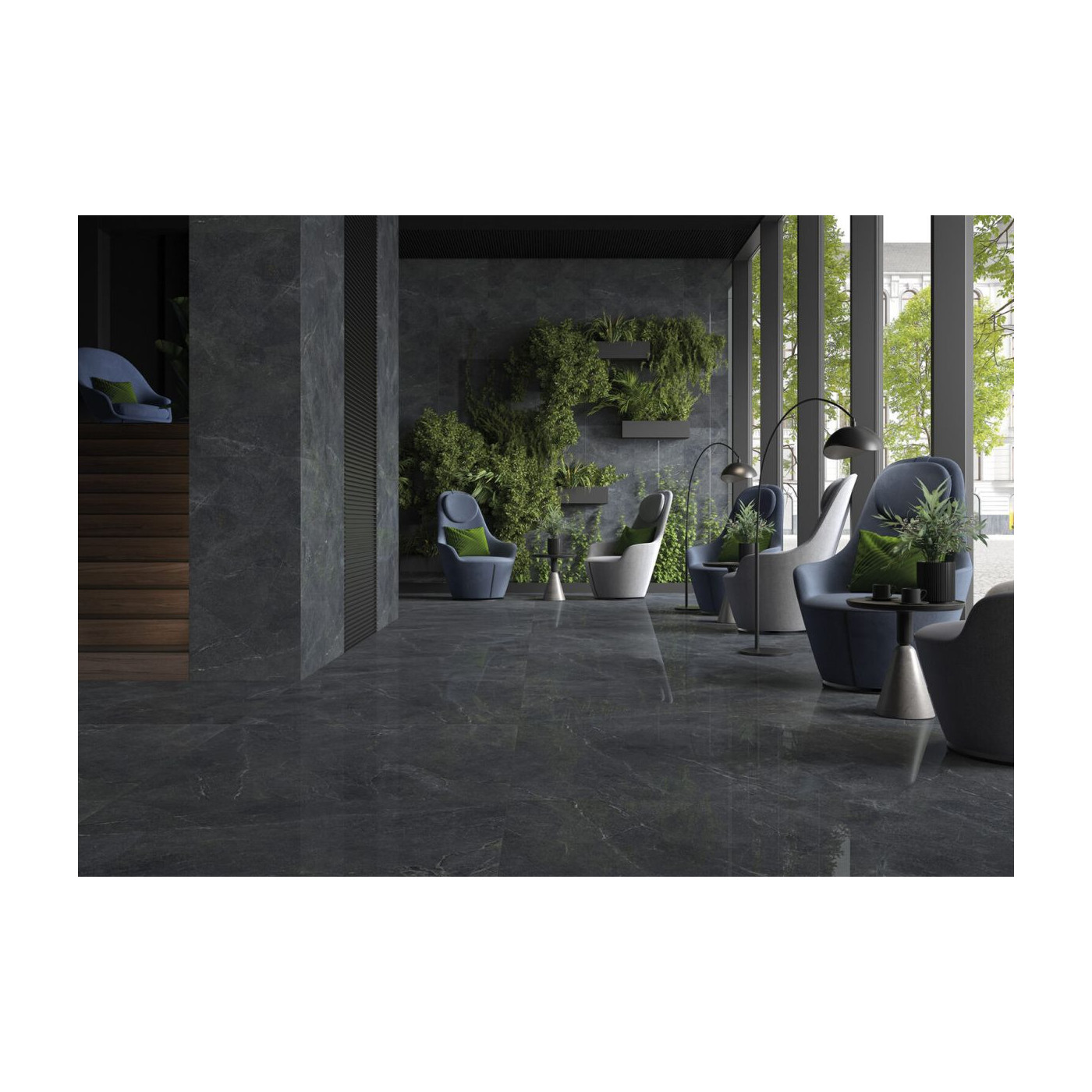 Płytka Podłogowa Distinct Graphite Silky Cristal 119,7x59,7 Cerrad