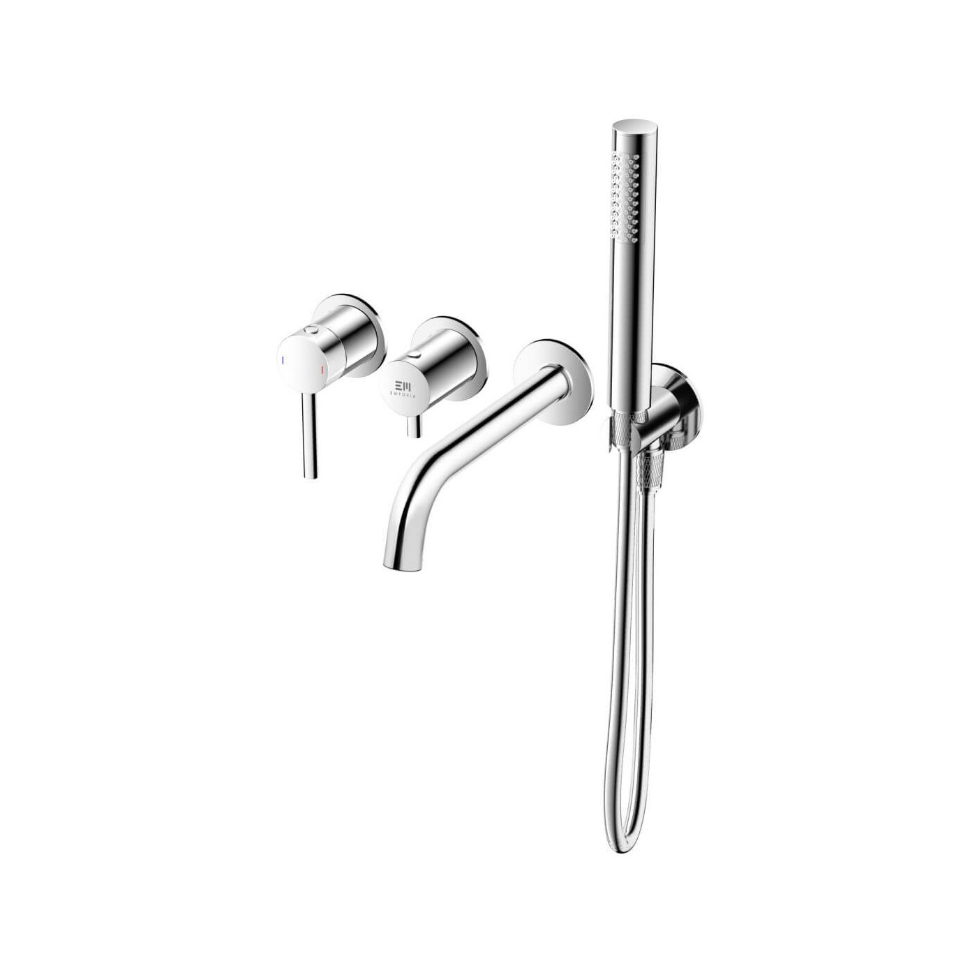 Bateria Wannowa Podtynkowa Fly 4-Otworowa Z Boxem I Zestawem Prysznicowym Chrom 03032CHR Emporia