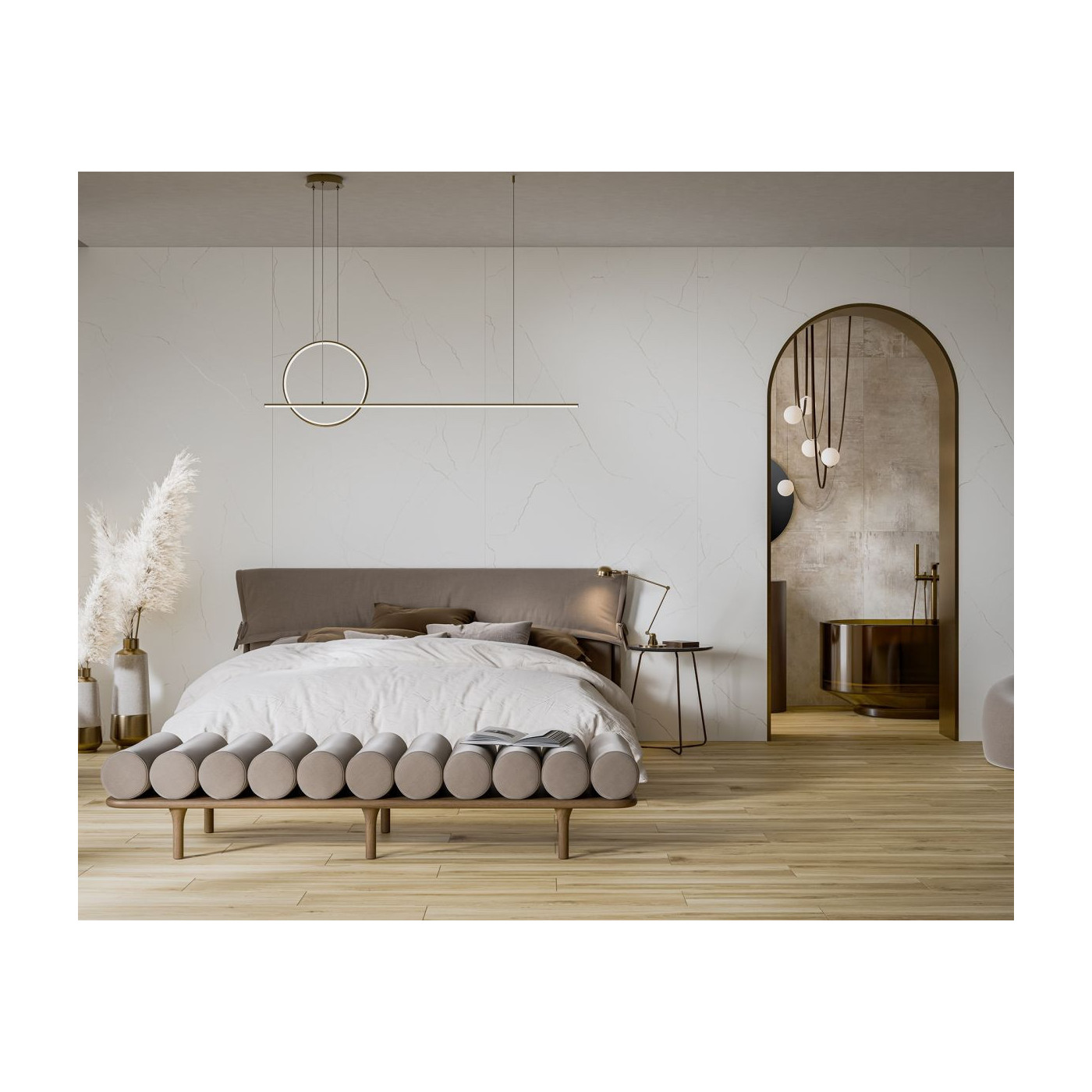 Płytka Podłogowa Calmness Pearl 279,7x119,7 Cerrad x La Mania Home