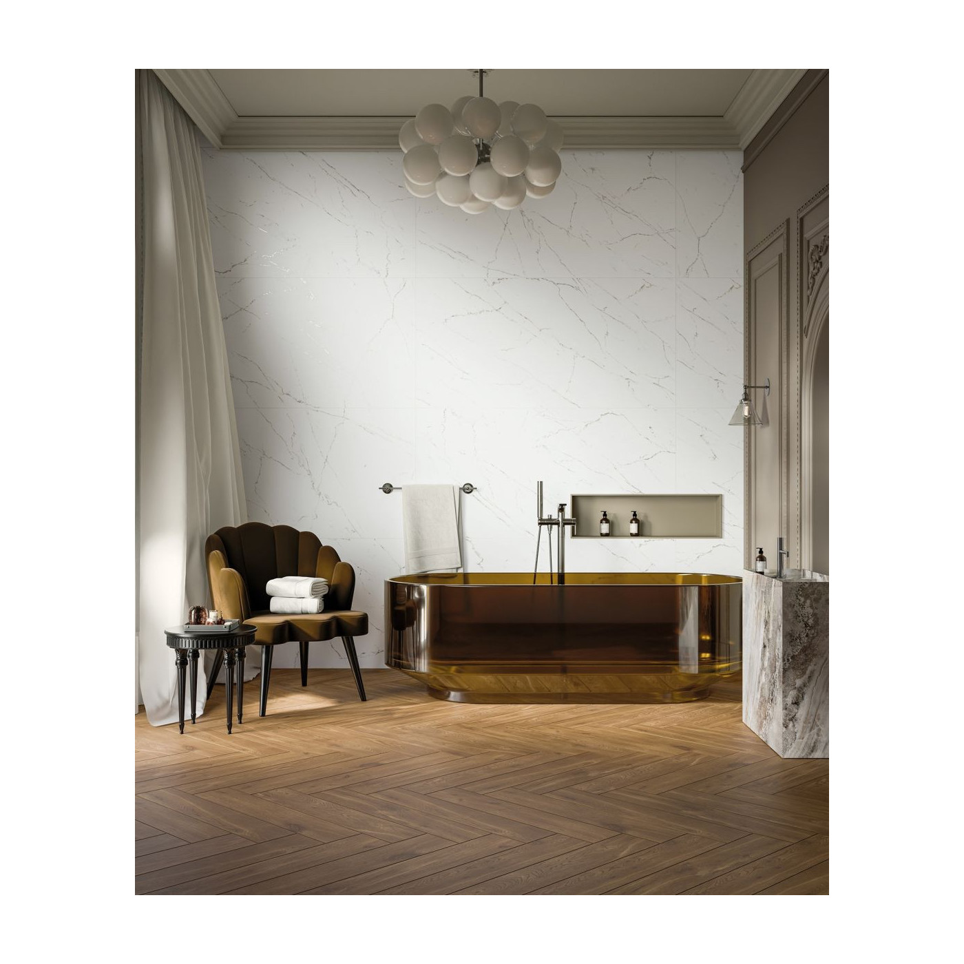 Płytka Podłogowa Calmness White 279,7x119,7 Cerrad x La Mania Home