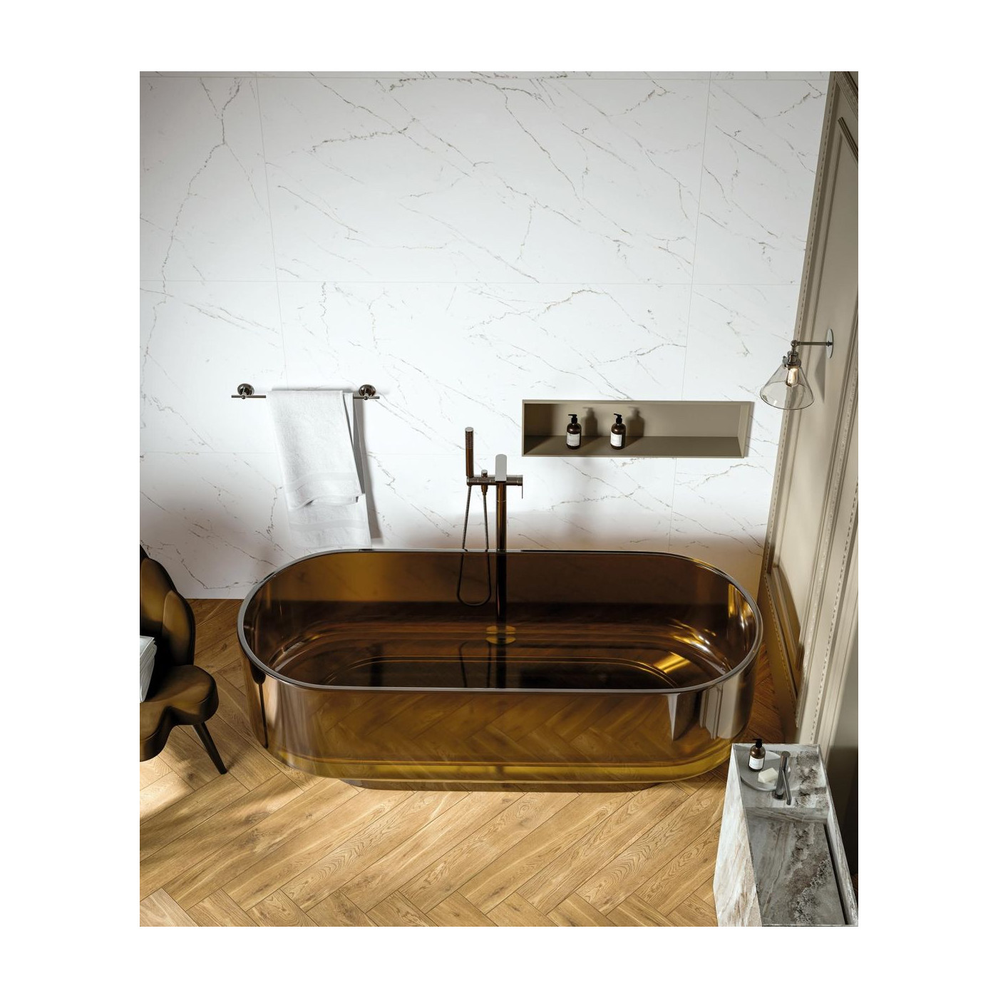 Płytka Podłogowa Calmness White 279,7x119,7 Cerrad x La Mania Home