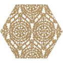 Dekor Shiny Lines A Gold Mat 19,8x17,1 Paradyż My Way
