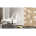 Dekor Shiny Lines A Gold Mat 19,8x17,1 Paradyż My Way