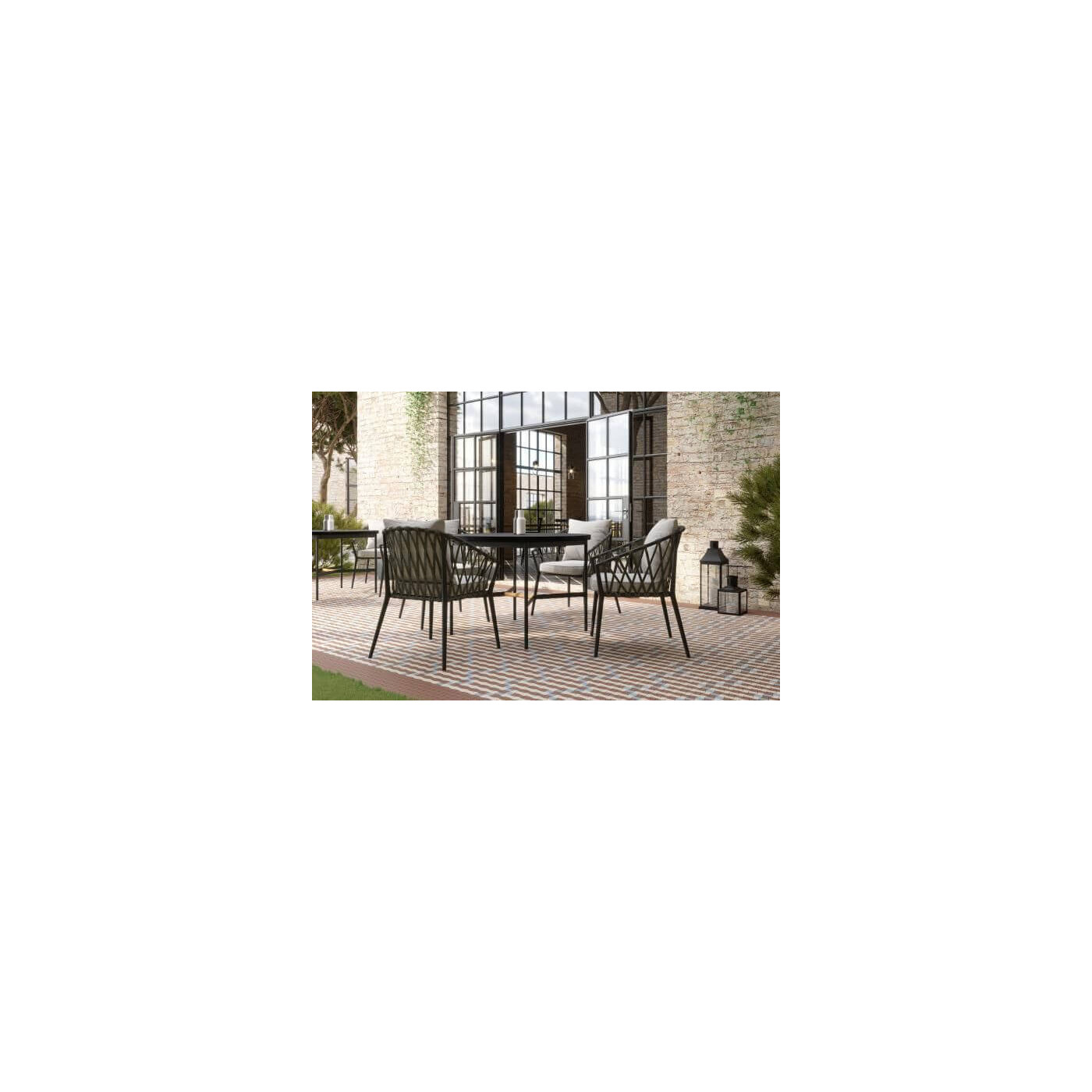 Mozaika Modernizm Brown 30,86x30,86 Paradyż