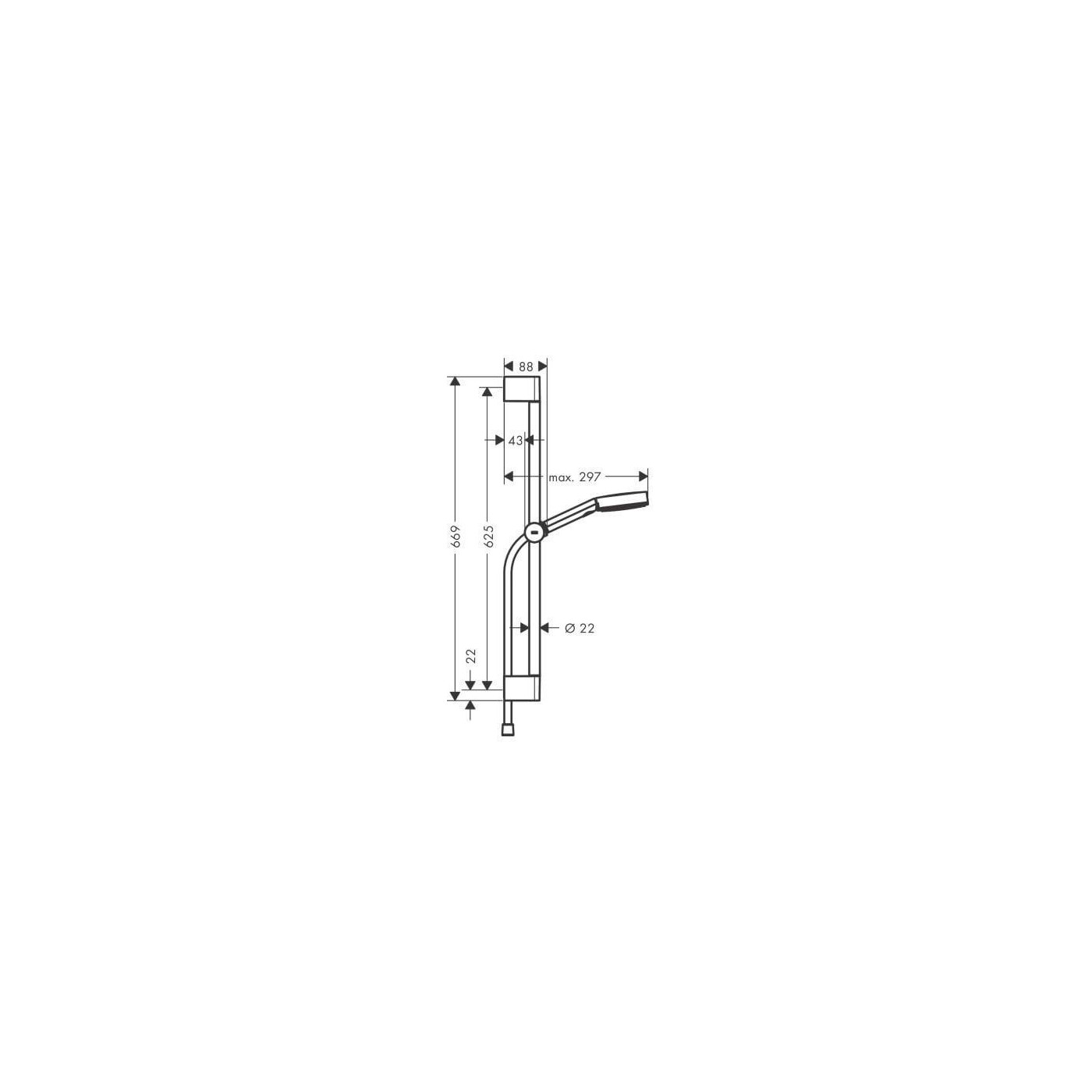 Zestaw Prysznicowy Pulsify Select 24160000 Hansgrohe