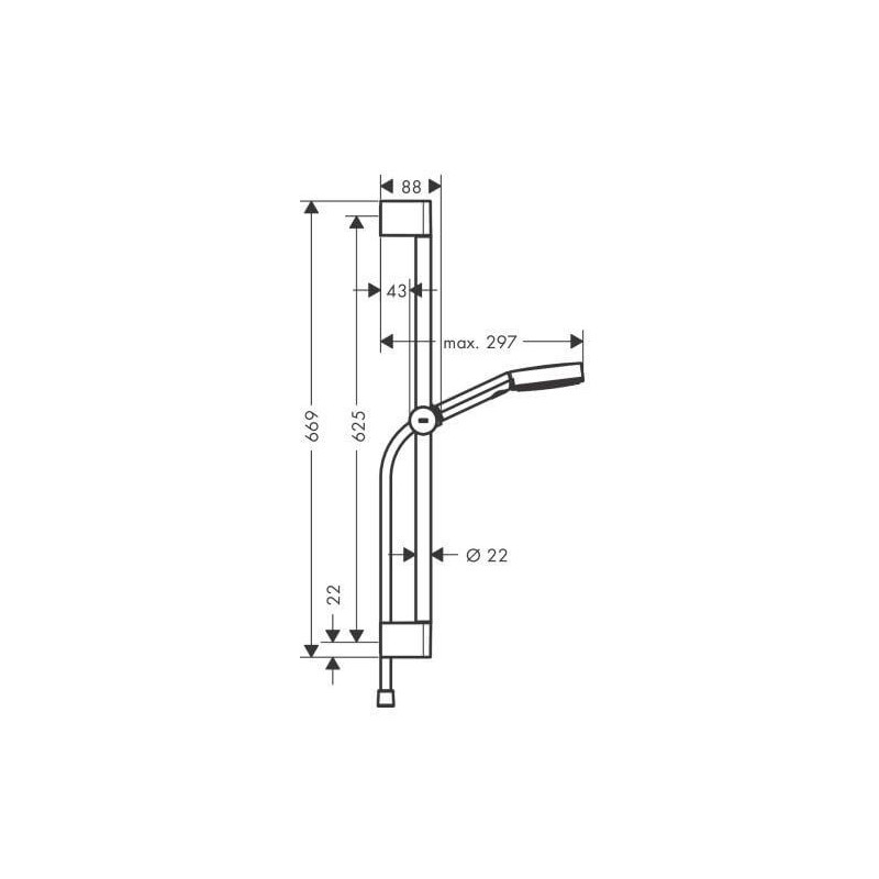 Zestaw Prysznicowy Pulsify Select 24160000 Hansgrohe