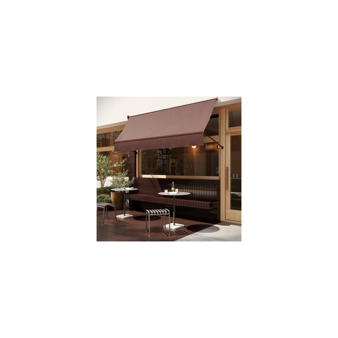 Płytka Elewacyjna Sundown Marrone Mat 24,5x6,6 Paradyż