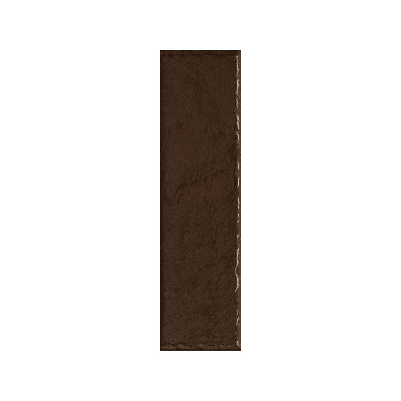 Płytka Elewacyjna Sundown Marrone Połysk Struktura 24,5x6,6 Paradyż