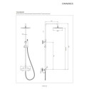 Termostatyczny System Prysznicowy Natynkowy Y Chrom Y1244SUCR Omnires