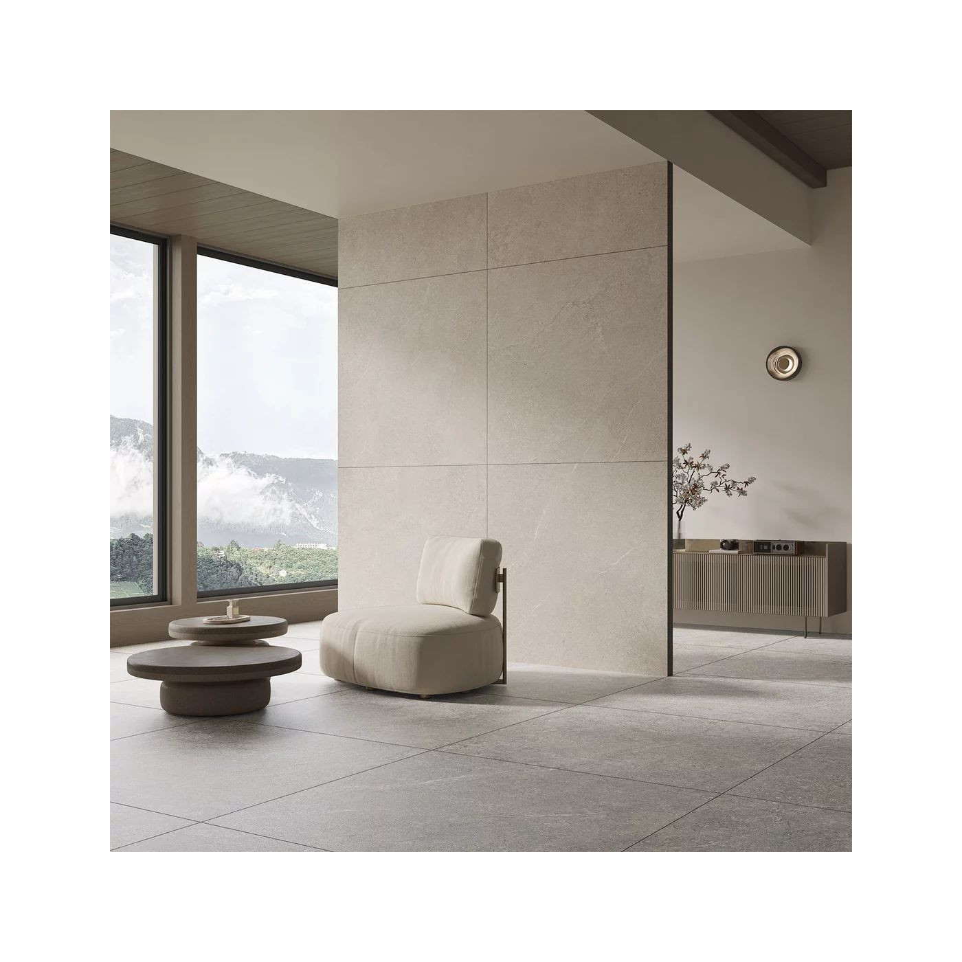 Płytka Podłogowa Misty Rock Crema 119,8x119,8 Paradyż