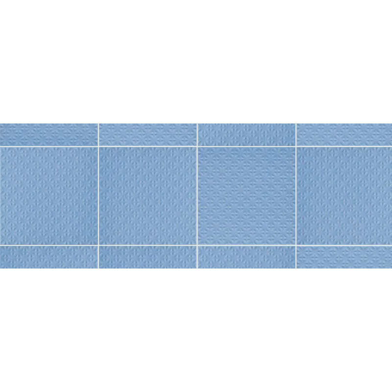 Płytka Podłogowa Gammo Niebieska Struktura 19,8x19,8 Paradyż