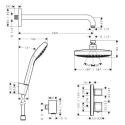 Podtynkowy Zestaw Prysznicowy Croma Select 27294000 Hansgrohe