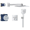 Zestaw Prysznicowy Grohtherm SmartControl Podtynkowy Z Deszczownicą Rainshower SmartActive 310 Cube 34864000 Grohe