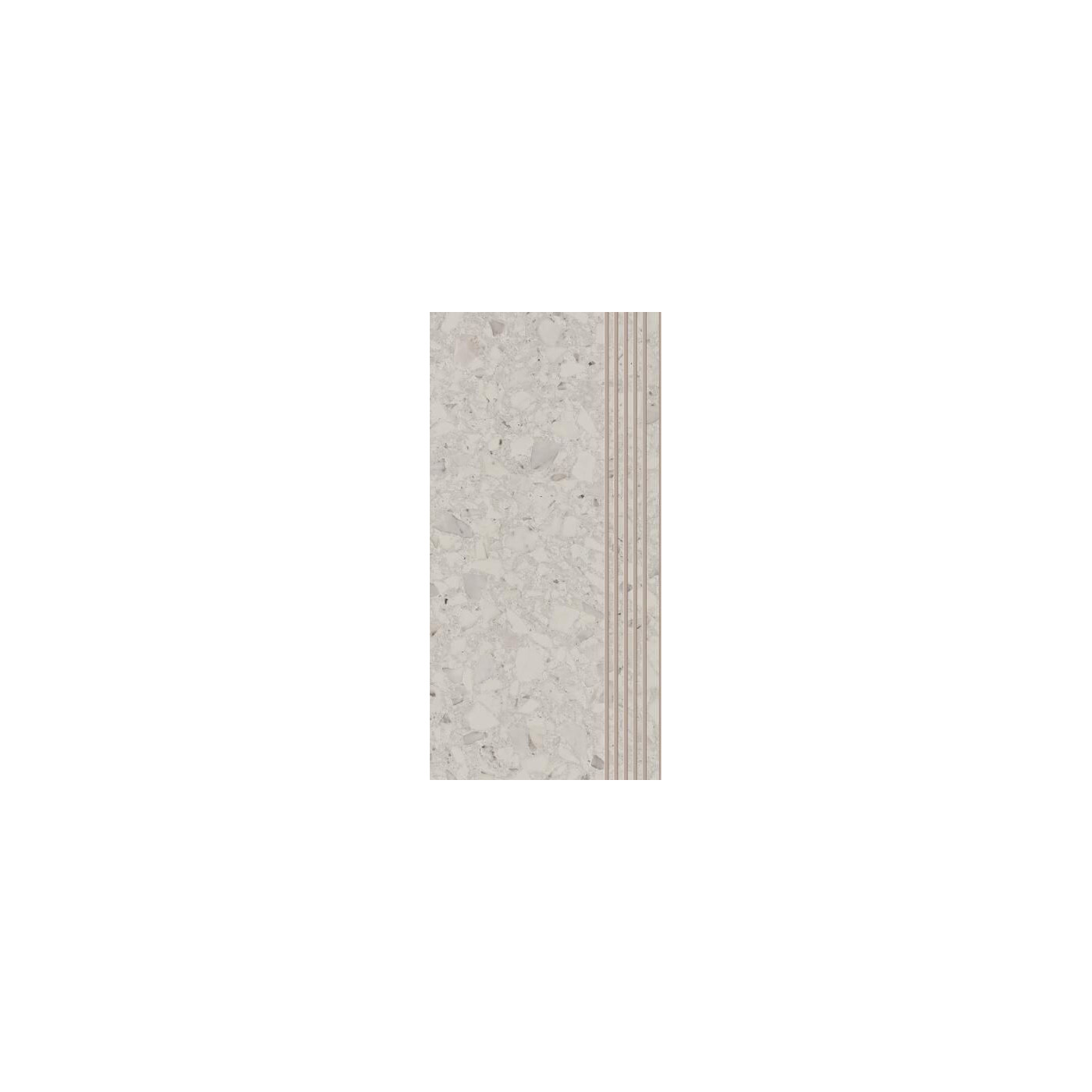 Stopnica Terazzo White Mat 29,8x59,8 Paradyż