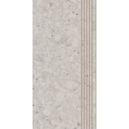 Stopnica Terazzo White Mat 29,8x59,8 Paradyż