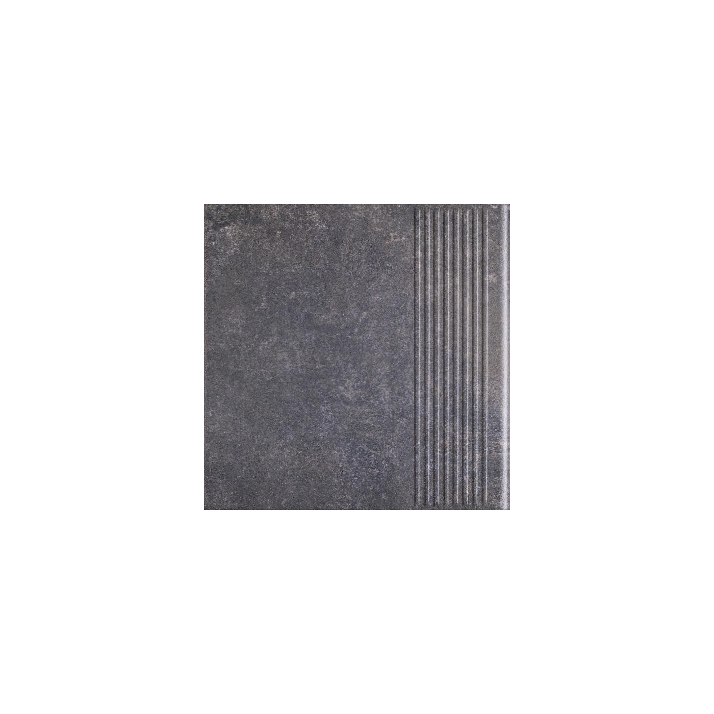 Stopnica Viano Antracite Mat Struktura 30x30 Paradyż