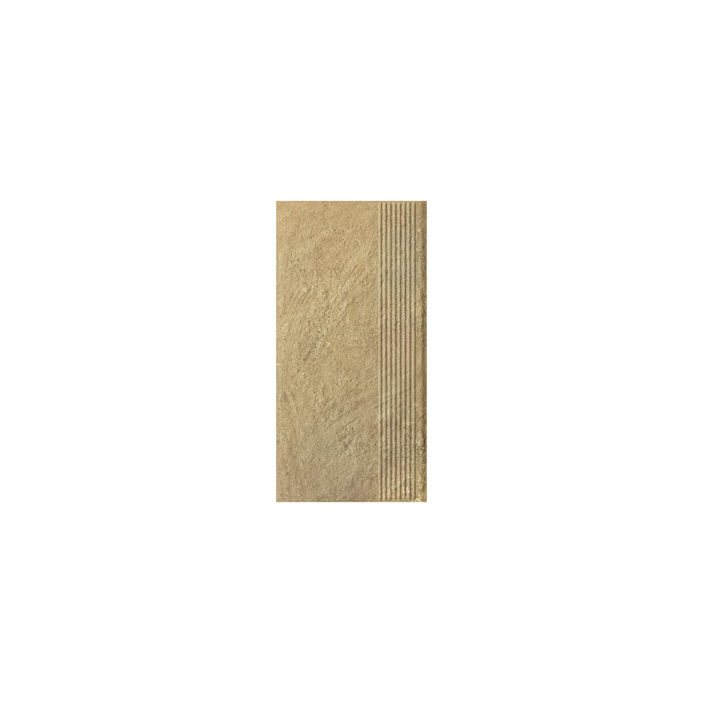 Stopnica Eremite Beige Mat Struktura 30x60 Paradyż
