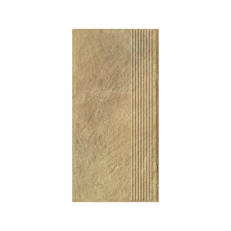 Stopnica Eremite Beige Mat Struktura 30x60 Paradyż