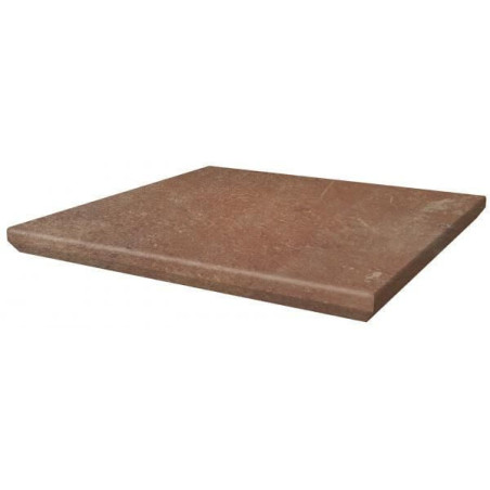 Stopnica Scandiano Rosso Mat Struktura 33x33 Paradyż
