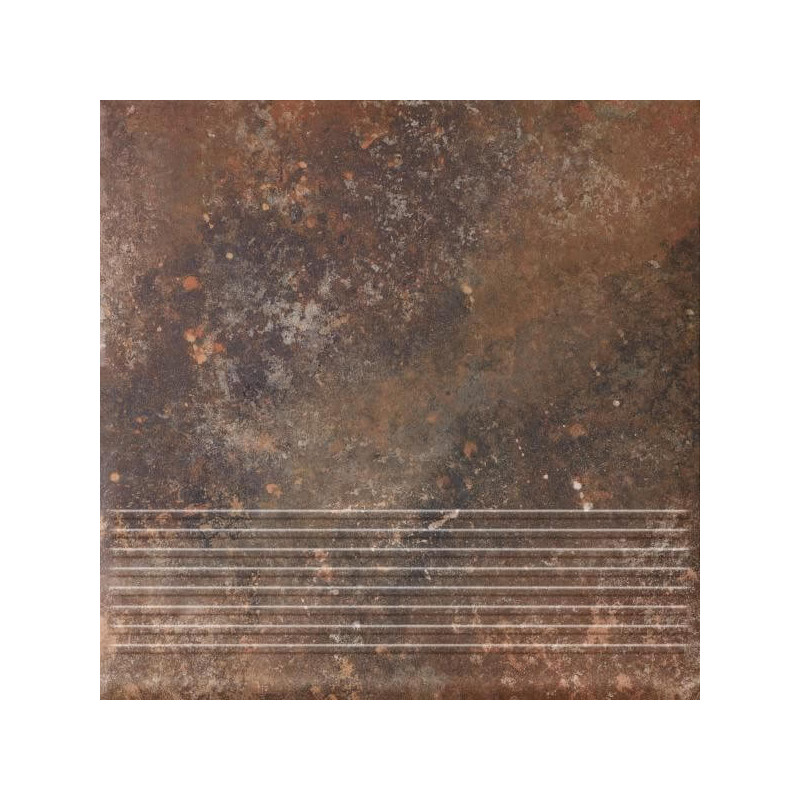 Stopnica Arteon Rosso Struktura Mat 30x30 Paradyż