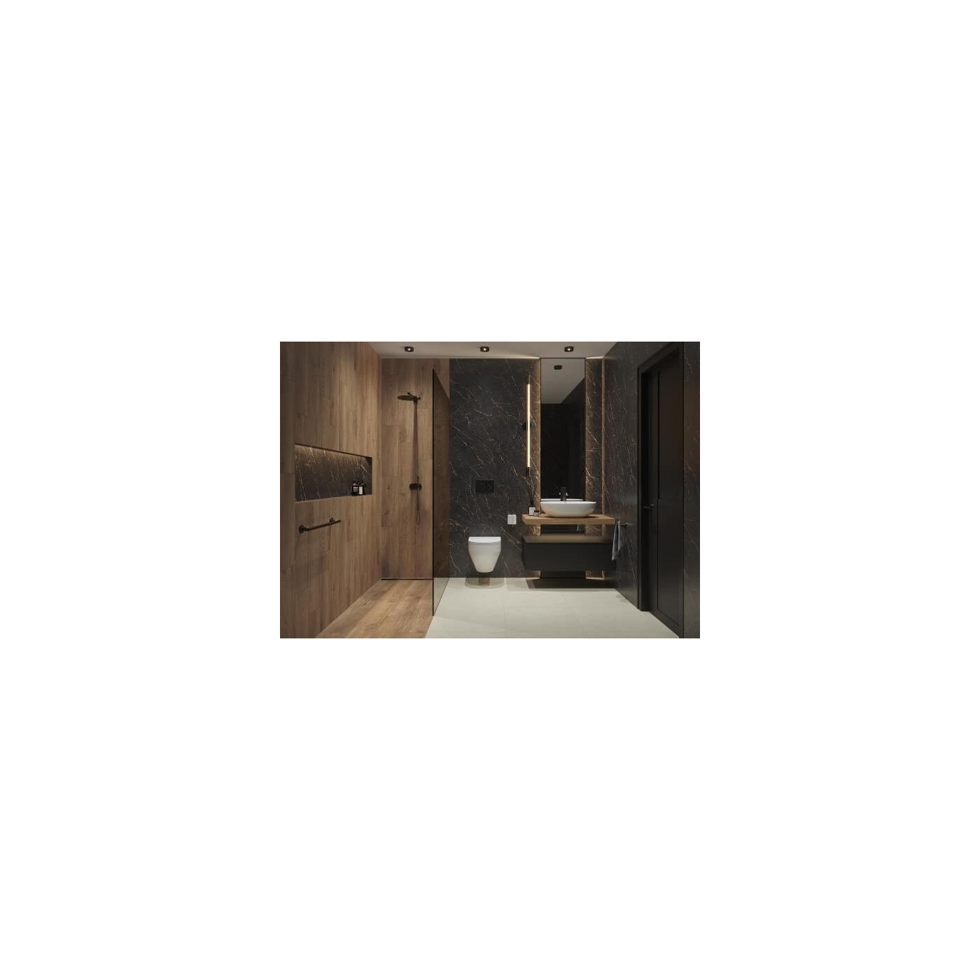 Płytka Carrastone Black Mat 59,8x59,8 Paradyż Classica