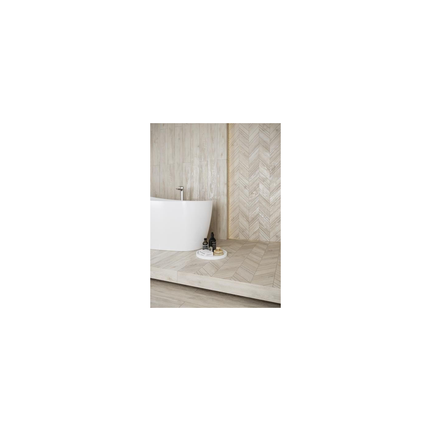 Płytka Chevron Lewy Wildland Light Struktura 14,8x88,8 Paradyż