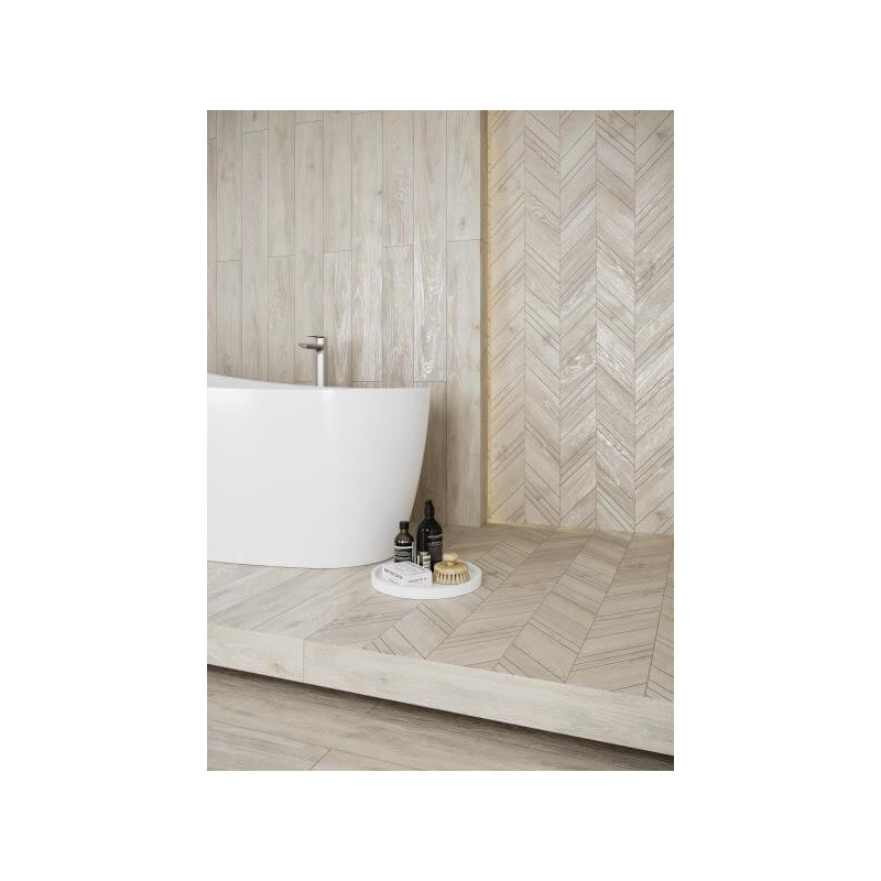Płytka Chevron Prawy Wildland Light Struktura 14,8x88,8 Paradyż