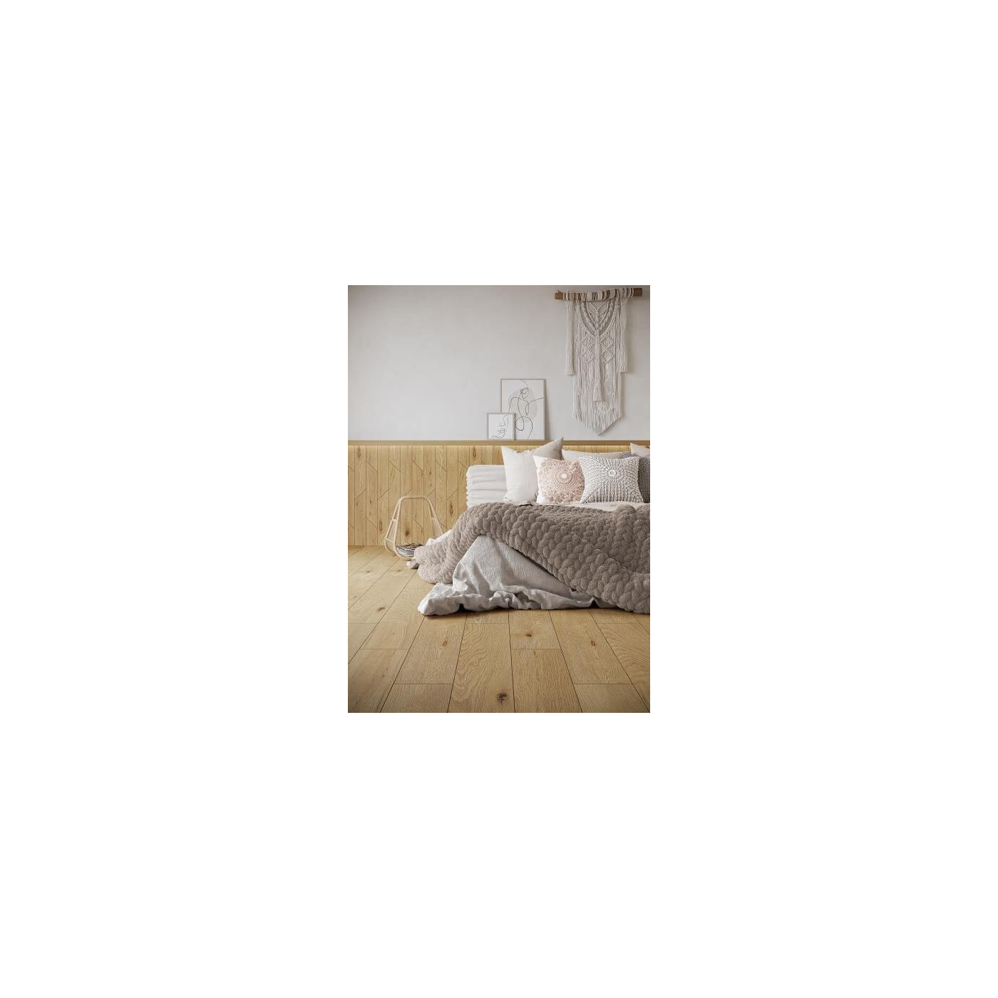 Płytka Chevron Prawy Trueland Gold Mat Struktura 9,8x59,8 Paradyż