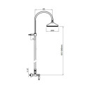 Zestaw Prysznicowy Praga Chrom 7507/1162 Trend Armatura