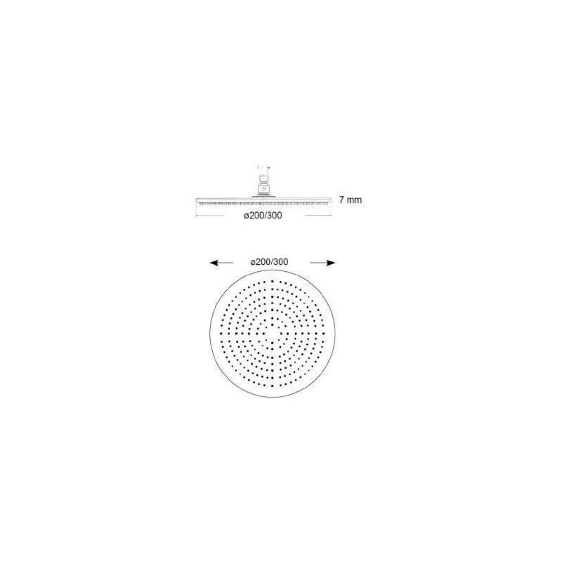 Zestaw Natryskowy Podtynkowy Z Deszczownicą 20 cm Futuro Czarny Mat 65ZES20/CZAR Giulini Giovanni