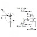 Zestaw Natryskowy Podtynkowy Spike 68ZES25 Demm
