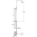 Zestaw Prysznicowy Axel Gold QW276AGD Kohlman