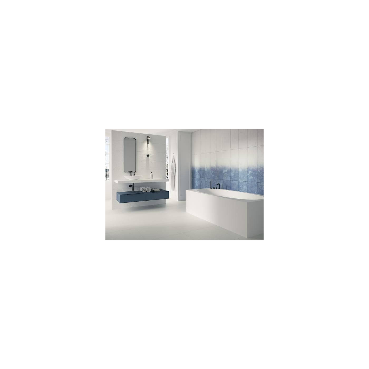 Płytka Nightwish Blue Tonal Struktura 25x75 Paradyż