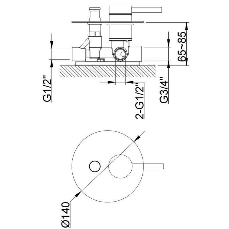 Zestaw Prysznicowy Axel Gold QW210AGDR30 Kohlman