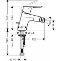 Bateria Bidetowa Focus E2 Chrom 31920000 Hansgrohe