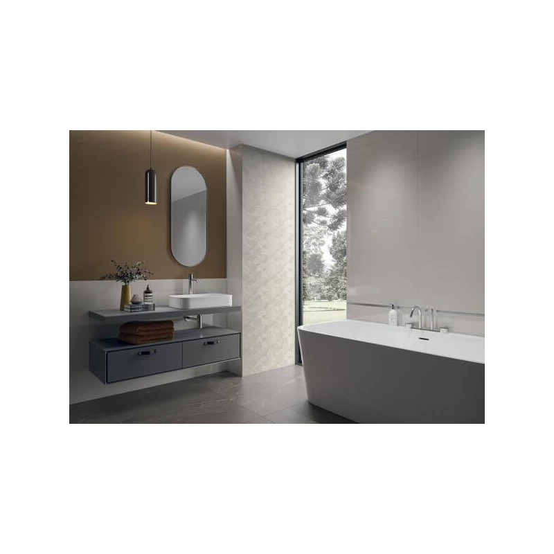Dekor Ray Silver Mat 25x75 Paradyż