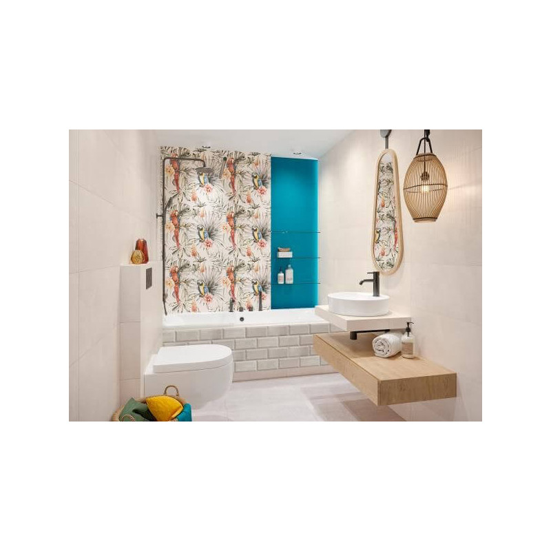 Dekor Ścienny Happiness Grey Struktura 30X60 Paradyż